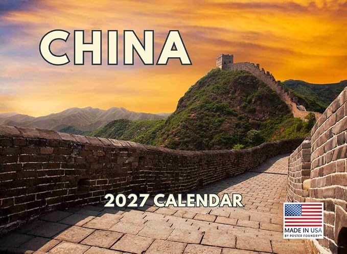 China Calendar 2027 Monthly Wall Calender 12 Month