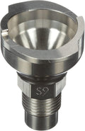 3M PPS 2.0 Adapter, 26016, Type S9, 16 mm Male, 1.5 mm Thread | 1 Pack; Connects Numerous Paint Gun Brands to PPS 2.0 Paint Spray System; Silver