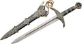 SZCO Supplies 18.5" Medieval Lords Dagger with Scabbard – Stainless Steel Decorative Dagger for Collectors and Display