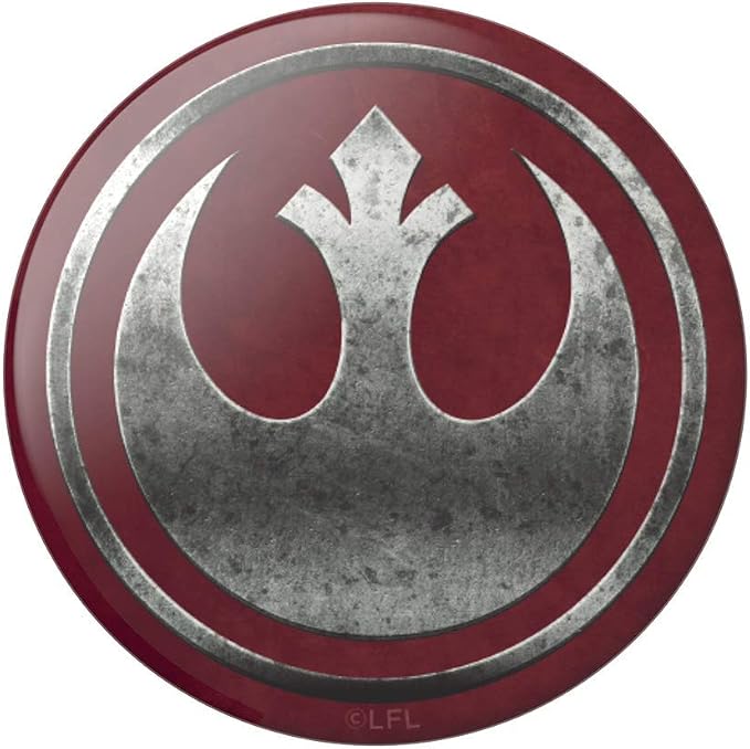 PopSockets Adhesive Phone Grip, Holder- Rebel Icon | Secure Comfortable Hold, Anti-Drop, Kickstand, Star Wars, Grogu, Electronic Accessories, For iPad/Kindle/iPhone/Android