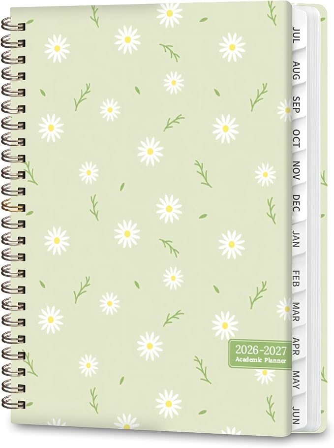 Planner 2026-2027, Weekly and Monthly Academic Year Calendar Planner, July 2026 - June 2027, Daily Agenda Book for Office School Supplies, A5(6.3'' x 8.5'')