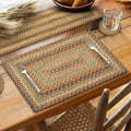 Homespice Kingston Jute Braided Placemats, Rect 13x19 Set of 6