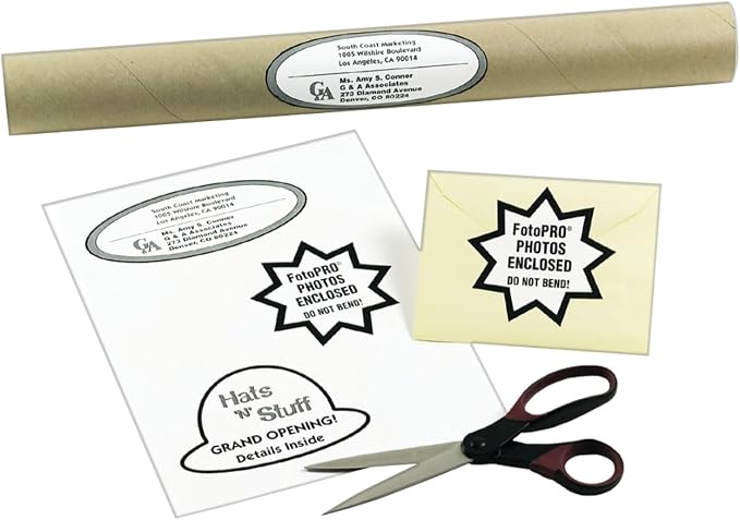 Avery® Full Sheet Printable Shipping Labels, 8.5" x 11", White, 250 Blank Mailing Labels, Great for Packages, Product Merchandising, Organization, and More (95920)