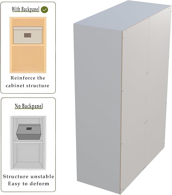 6-Cube Storage Shelf Bookcase, Warm White | Wooden 3-Tier Open Bookshelf, Fits 11×11" Bins, Vertical or Horizontal Use, Full Back Panels, For Home Office