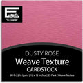 DUSTY ROSE—12x12 Textured Cardstock | 80lb Textured Pink Scrapbook Paper | Premium Cardstock for Cricut Cutting | 25 Sheets