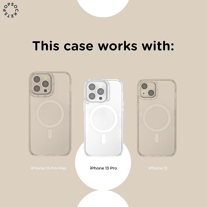 PopSockets iPhone 13 Pro Phone Case with MagSafe, Wireless Charging Compatible, Bow - Bows & Blooms