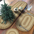 Homespice Cookie Dough Braided Coasters for Rustic Decor, Round 4" Set of 6