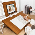 Ergonomic Posture Correcting Double-Layer Adjustable Writing Slant Board - 0-80° Tilt Adjustment, 15.4x11 Top /19.7x14.2 Base - Desktop Reading/Writing Stand for Studying, Working, Drawing
