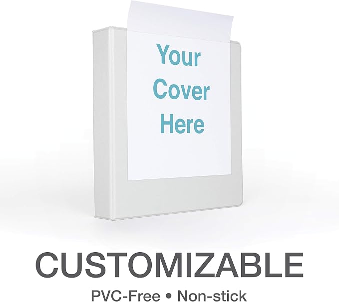 Oxford 3 Ring Binders, 0.5 inch ONE-Touch Easy Open D Rings, Durable Binders for School and Office, View Binder Covers, Xtralife Hinge, Non-Stick, PVC-Free, White, Holds 125 Sheets, 6 PK (79902)