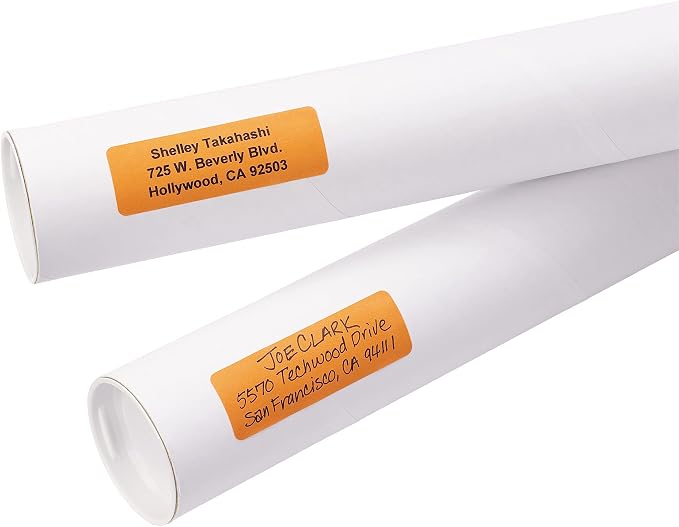 Avery® Color-Coding Removable Labels, 1" x 3", Assorted Neon Colors, Non-Printable, 72 Blank Labels Total (6722)