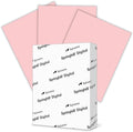 Springhill 8.5” x 11” Pink Colored Cardstock Paper, 67lb Vellum Bristol, 147gsm, 2000 Sheets (8 Reams) – Premium Lightweight Cardstock, Vellum Printer Paper with Textured Finish – 076000C