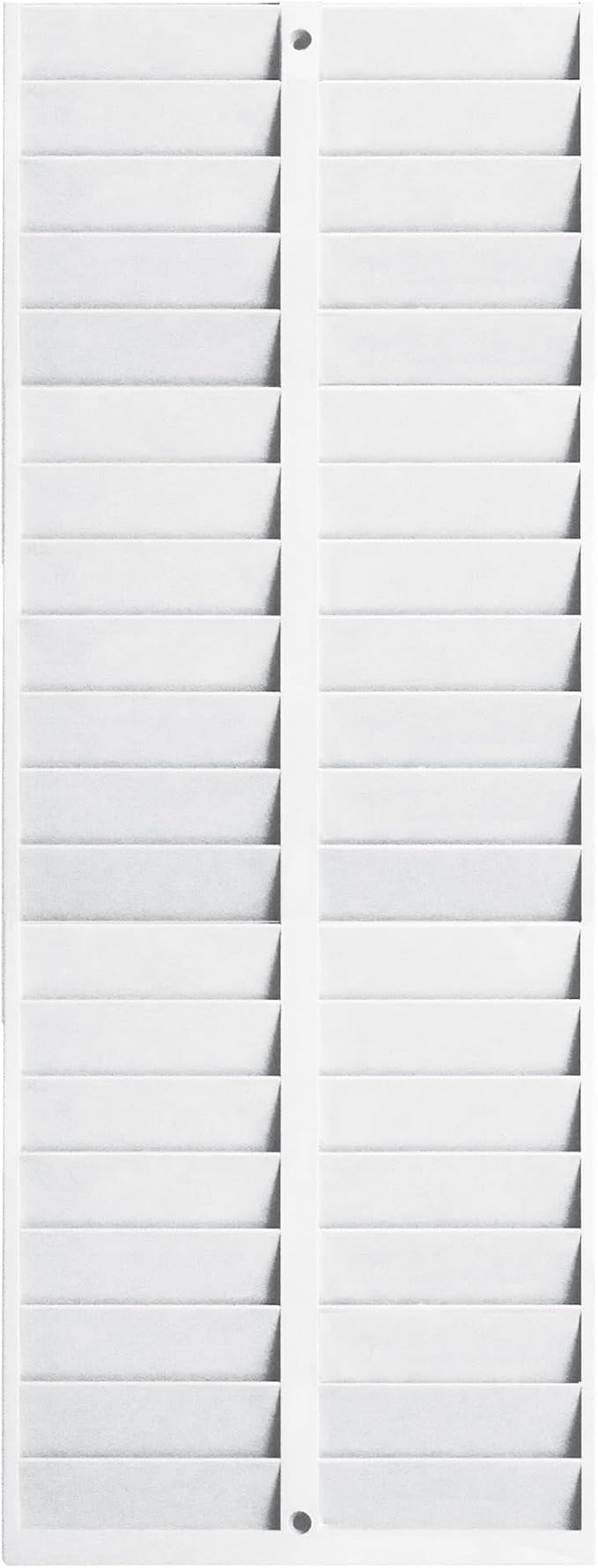 Pyramid Time Systems 500-4 Badge Rack, 40 Pockets, Lightweight Durable Plastic, for Employee Badges, Swipe Cards and Proximity Cards, Gray, 2-Pack
