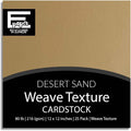 Desert Sand—12x12 Textured Cardstock | 80lb Textured Brown - Tan Scrapbook Paper | Premium Cardstock for Cricut Cutting | 25 Sheets
