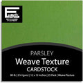 Parsley—12x12 Textured Cardstock | 80lb Textured Green Scrapbook Paper | Premium Cardstock for Cricut Cutting | 25 Sheets