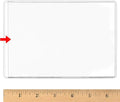 StoreSMART - 4" x 6" - Non-Adhesive Plastic Vinyl Pocket - Photo Sized - Open Short Side - 50 Pack - PE1888S-50