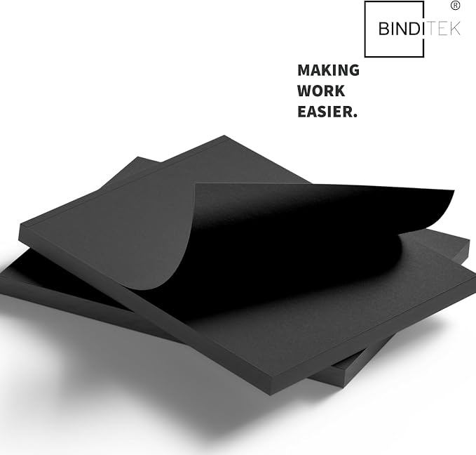 Binditek 16 Mil Sand-Textured Binding Covers, 11 x 17 Inches, Navy, 50 Pack | Heavy-duty Presentation Binding Covers, 11" x 17" Ledger/Tabloid Size, Subtle Matte Finish, Square Corners, Unpunched