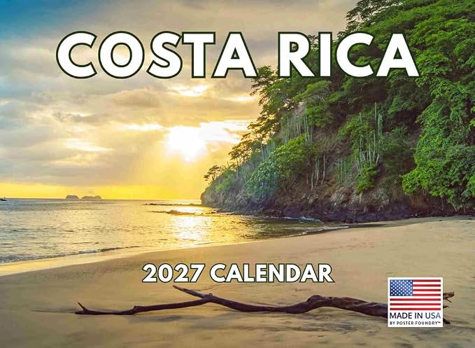 Costa Rica Calendar 2027 Monthly Wall Calender 12 Month