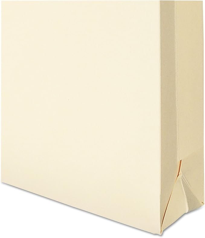 Smead File Jacket, Reinforced Straight-Cut Tab, 1-1/2" Expansion, Letter Size, Manila, 50 per Box (75540)