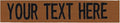 Custom Uniform Name Tapes Solid Colors. Rusty Brown Fabric, 3.5 Inch Hook Fastener (Uniform Ready Fastener)