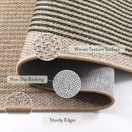 Lahome Rainbow Muddy Mats for Indoor, 32"x48" Indoor Outdoor Front Door Mat