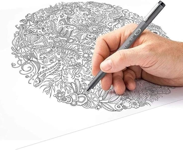 Staedtler Pigment Liner, Fineliner Pen for Drawing, Drafting, Journaling, .3mm, Black, 308 03-9