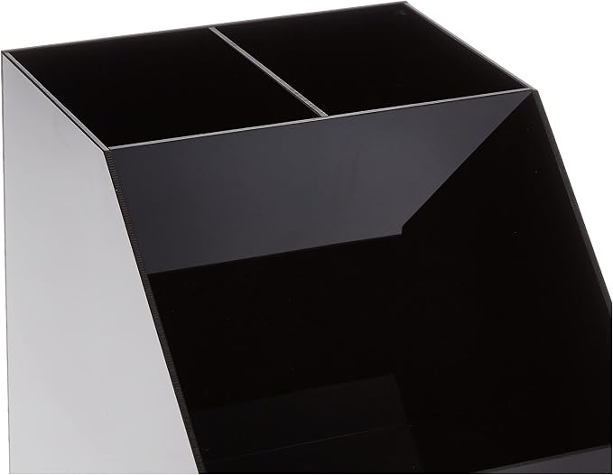 Mind Reader Coffee Tea Utensil and Condiment Station, Countertop Organizer, Coffee Bar, Kitchen, 6" L x 9" W x 16" H, Black (Pack of 6)