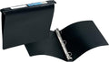 Avery Hanging Storage 3 Ring Binder, 1" Round Rings, 1 Black Binder | For Everyday School, Home and Office Use, Built-In Hangers for Standard Files, Spine Label Holder, Non-Stick Print Protection