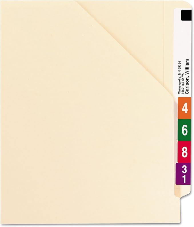 Smead End Tab File Jacket, Shelf-Master Reinforced Straight-Cut Tab