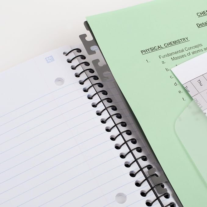 Five Star Flex Refillable Notebook + Study App, 1 Inch Binder with Customizable Cover, College Ruled Notebook and 3 Ring Binder, Hybrid NoteBinder, 200 Sheet Capacity, Green (29326AQ8) (Pack of 4)
