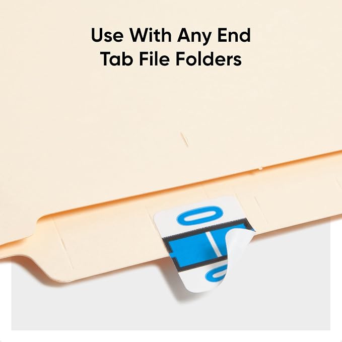 Smead BCCR Bar-Style Color-Coded Alphabetic Label, O, Label Roll, Blue, 500 Labels per Roll, (67085)