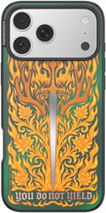 PopSockets iPhone 17 Pro Max Phone Case with MagSafe- Fireheart | Magnetic, Wireless Charging, Camera & Drop Protection, Acotar, Throne, Glass, Sarah, Dragon