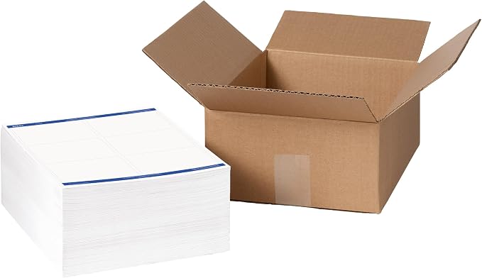 Avery Printable Shipping Labels, Sure Feed Technology, 3-1/3" x 4", Laser Printable, Permanent Adhesive, TrueBlock, 3,000 Blank White Mailing Labels Total (95905)
