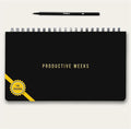 Undated Weekly Planner 2026 | Daily Agenda To Do List Notepad Day Planner Notebook | Monthly School Task, Work Schedule Planners | Yearly Horizontal Calendar Spiral Desk Organizer | Ver 1