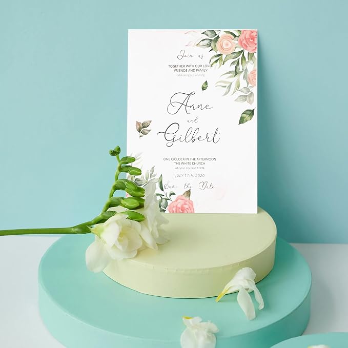 110lb White Cardstock 8.5x11, 120 Sheets Heavyweight White Card Stock 300 GSM for Invitations, Menus, Poster, DIY Card (8.5'' x 11'')