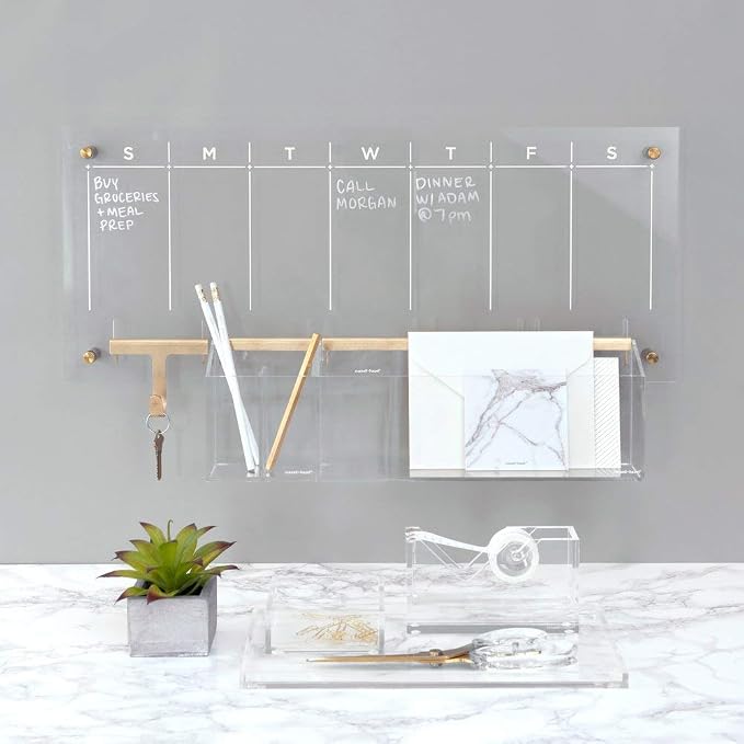 Acrylic Weekly Wall Calendar
