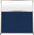 Versare Hush Screen Portable Room Divider | Workstation Wall Divider | Freestanding Privacy Hush Panels | Frosted Windows | Fabric Office Divider Screen | Great for Room Separation