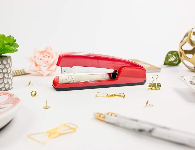 Bostitch Professional All-Metal Executive Stapler, 20 Sheet Capacity, Red