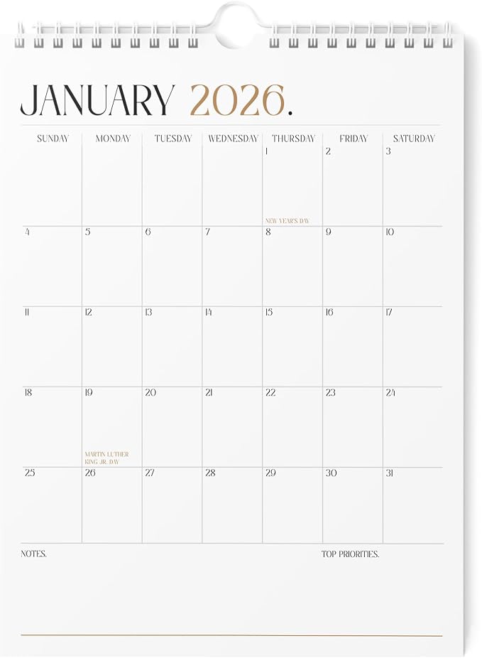 Karto Wall Calendar 2026 8.5x11 in - Boho