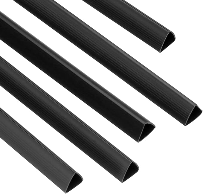 PATIKIL 100Pcs Binding Bars, 10mm Binding Bars Slide Grip 70 Sheets Capacity A4 Size Report Binder Triangle Presentation Binder for Report Cover Resume, Black