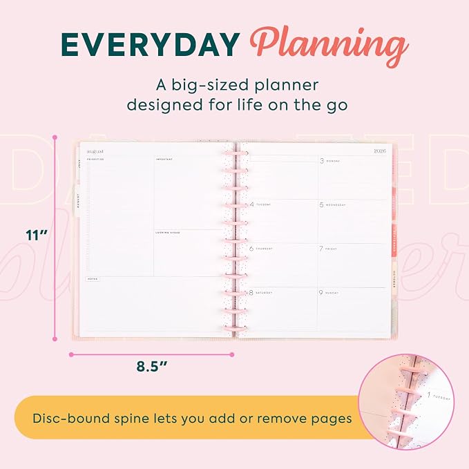 Happy Planner Disc-Bound Planner July 2026–June 2027, Big Size