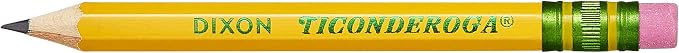 Ticonderoga Golf Pencils, #2 HB Soft, Pre-Sharpened, Yellow (13472) (Pack of 12, 864 Count Total)