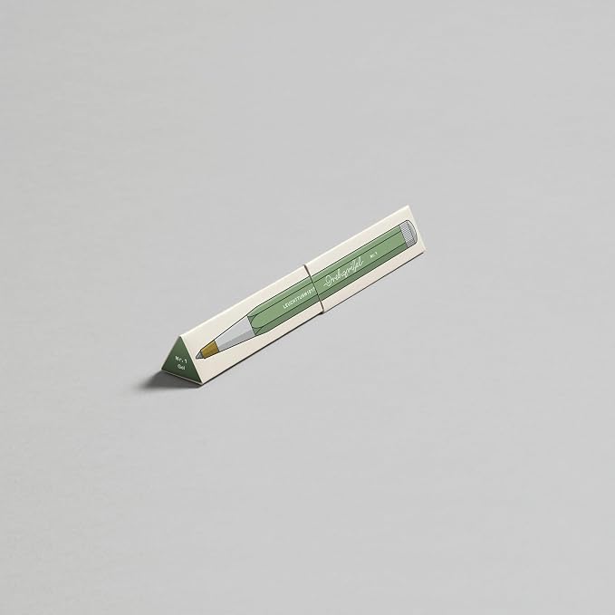 LEUCHTTURM1917 - Drehgriffel Writing Pen (Sage) - Ballpoint Pen with Royal Blue Ink Included
