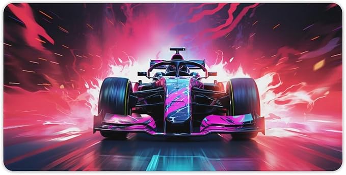 Large Mouse Pad F1 Racing Desk Mat Computer Accessories Gaming Office Organizers Supplies Decor Essentials Keyboard Pads for Desk Rubber 30x60cm