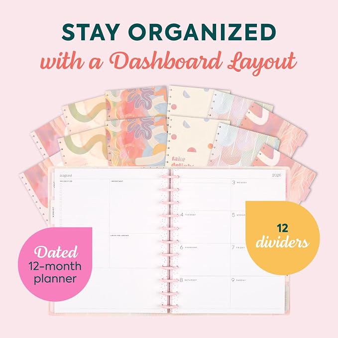 Happy Planner Disc-Bound Planner July 2026–June 2027, Big Size