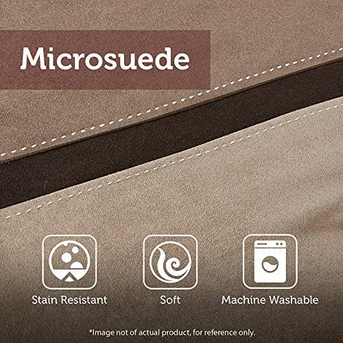 Madison Park Cozy Comforter Set, Faux Suede, Deluxe Hotel Styling, Polyester, Rustic Grey, California King (104 in x 92in)