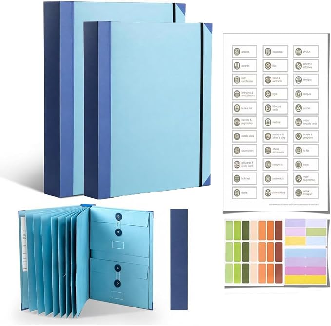 in Case I Die Binder Organizer with Labels When I Die Organizers Binder Folder for Important Documents End of Life Planner Document Final Chapter if Estate Planning for Home Records Legal Medical