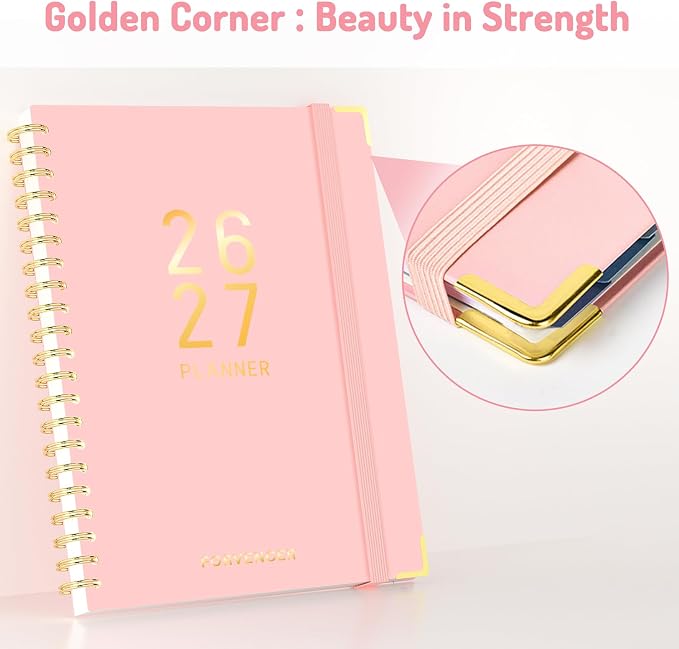 Jul 2026 - Dec 2027 Planner, Forvencer 18 Month Planner 2026-2027, 6" x 8"