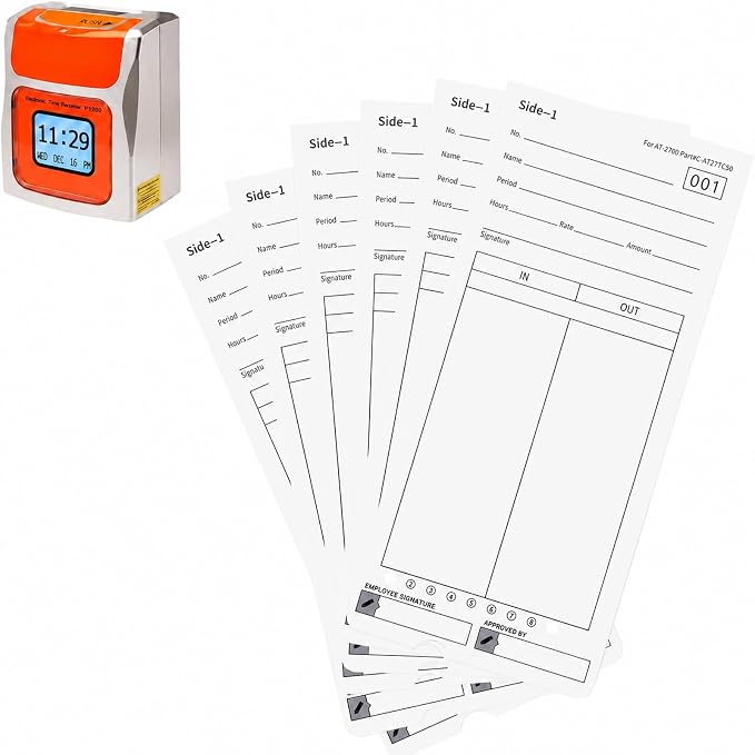 300 AT-2700 Time Cards Compatible with Allied Time USA AT-2700 Time Clock