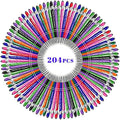 Qingxily Custom Pens: Up to 300 Pcs with Free Engraving, Customized Stylus Ballpoint Pens in Colorful Assortments for Business, Graduation, Anniversaries