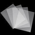 Rayson Pre-Punched PP Plastic Binding Cover, Frosted Finish, 32 Square Holes, Letter Size 8-1/2 × 11 Inches Matte Binding Cover - 50/Pack